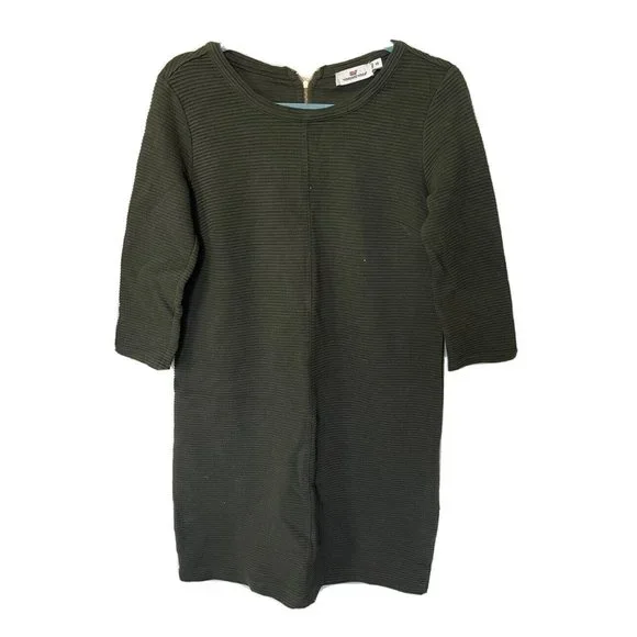 slim fit dress slacks Linen Tunic Dress, Green Tunic main image 0
